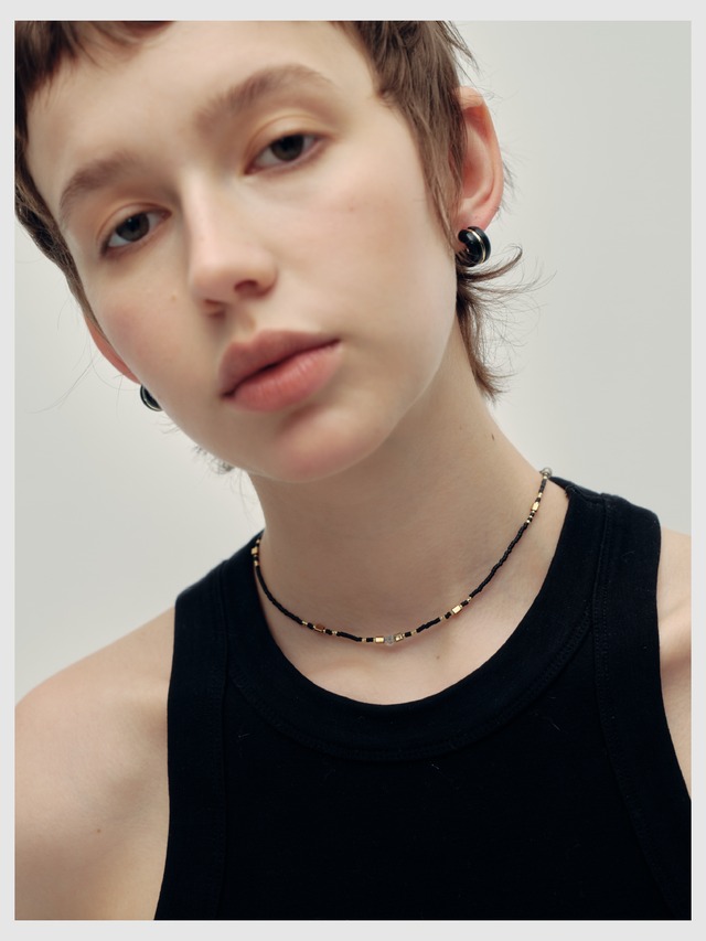 Necklace -Black×Gold-