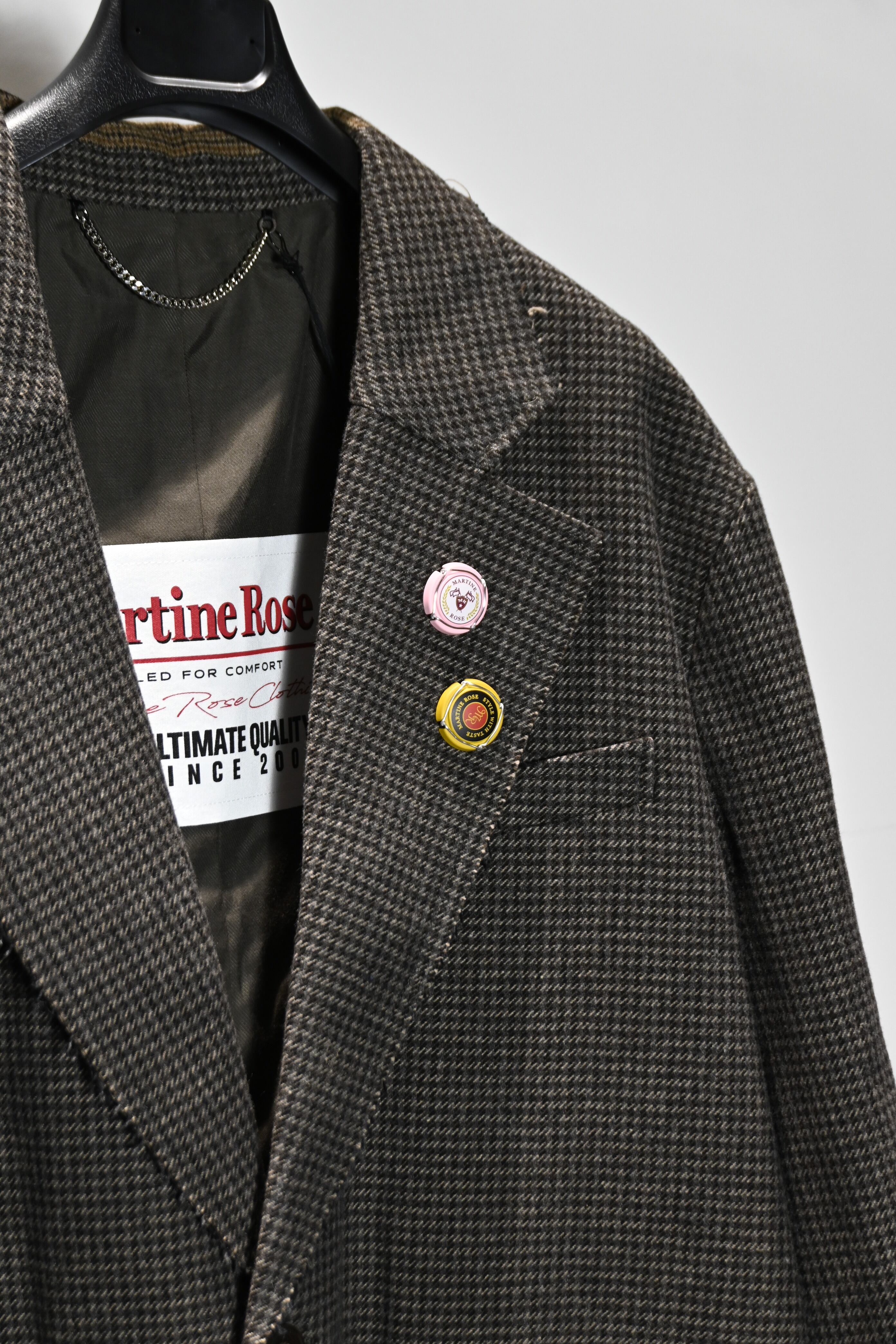 25AW】MARTINE ROSE マーティンローズ / HALF&HALF OVERCOAT