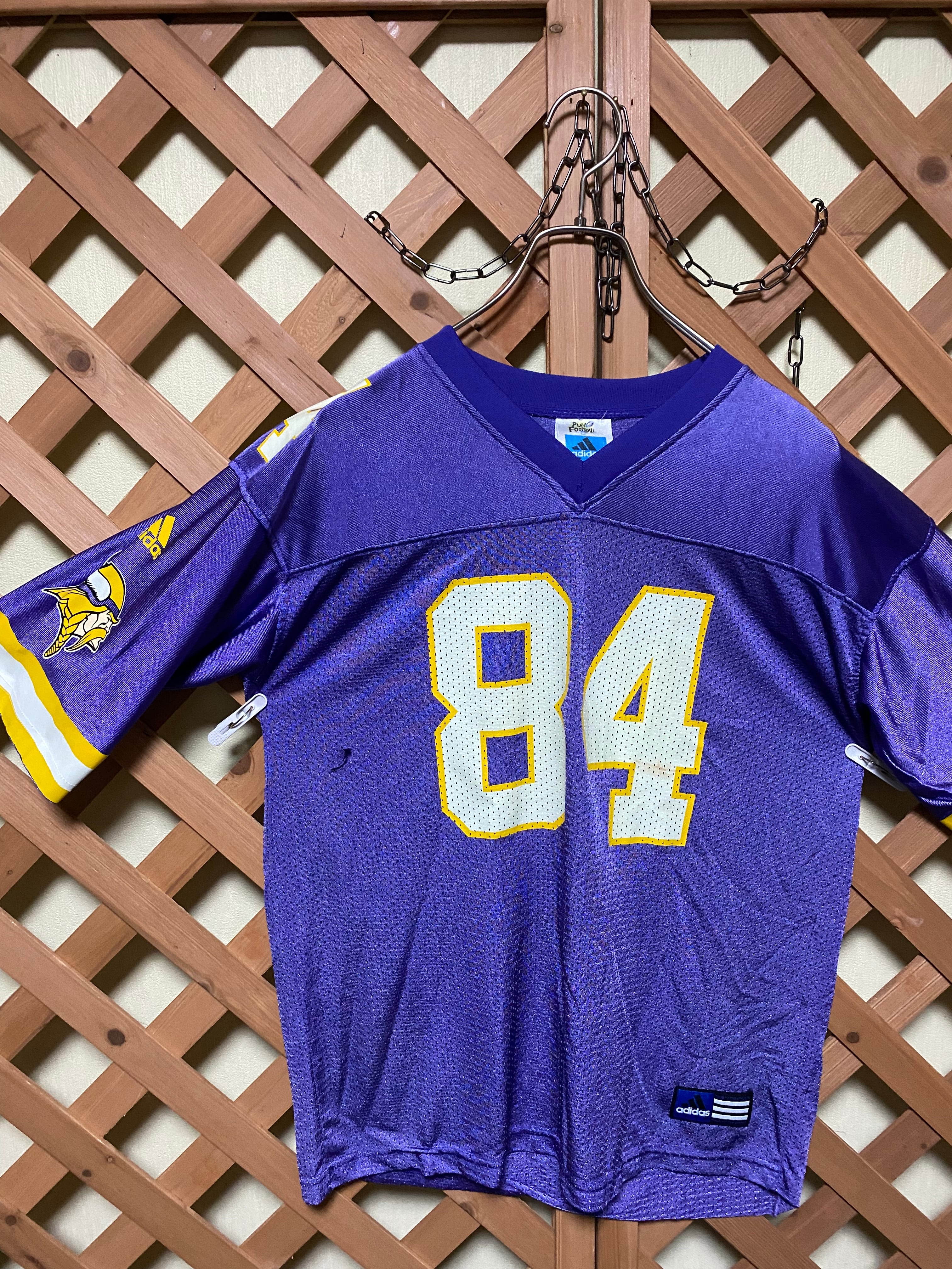 アディダス ゲームシャツ バイキングス NFL MOSS 84 パープル 紫 ...