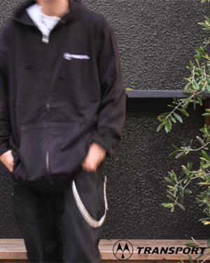 TRANSPORT MOTO HOODIE BLACK