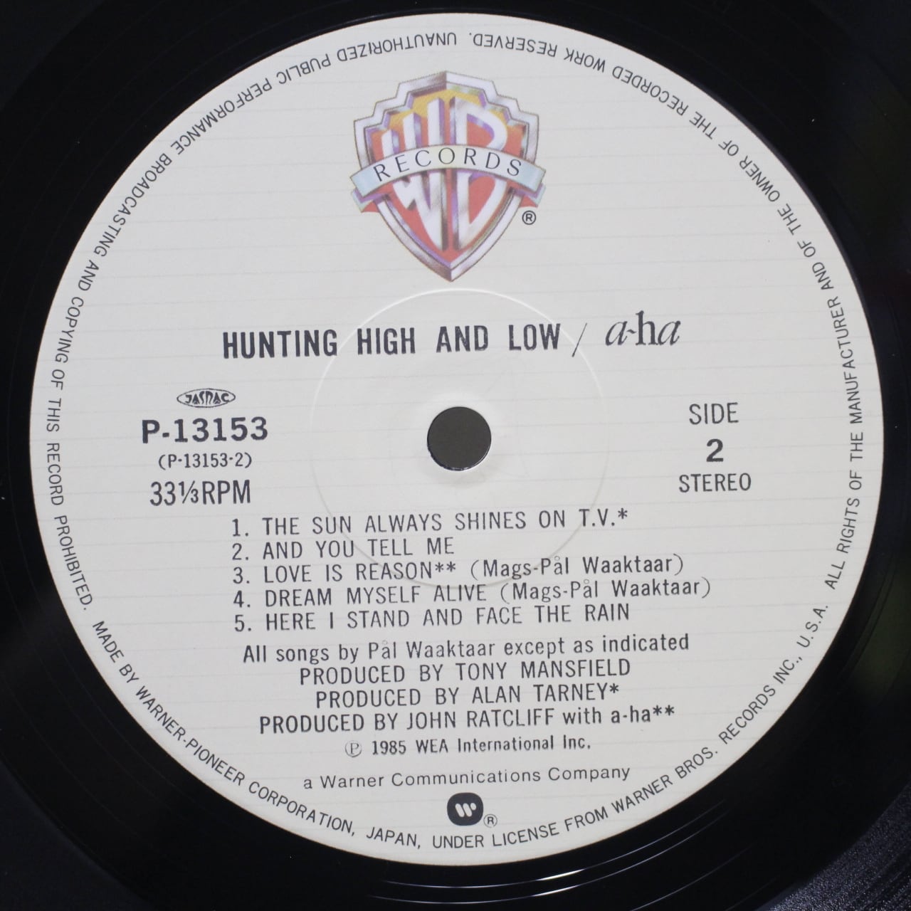 a-ha / Hunting High And Low [P-13153] - 画像4
