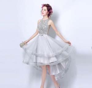 ★送料無料★7号（S)☆ビジュ－飾りフィッシュ－テ－ルドレス[OPN1064]