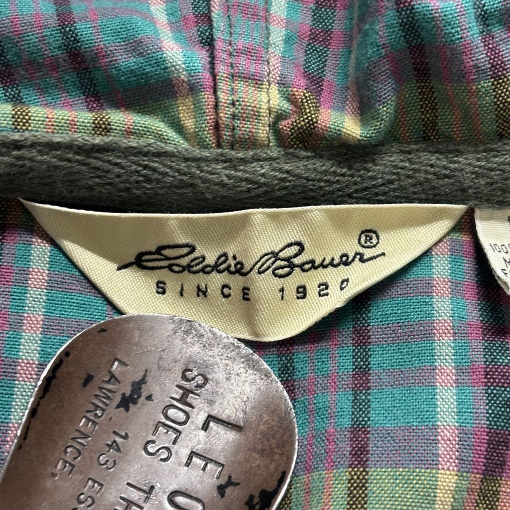 90's エディーバウアー アノラック Eddie Bauer チェック柄 コットン