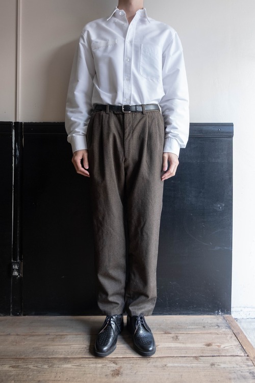 イタリア FACIS ウールフラノスラックス 69