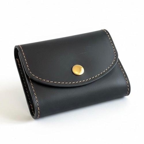 財布 牛革 ブラック アメカジ 古着 小銭入れ 大容量 ウォレット kp9