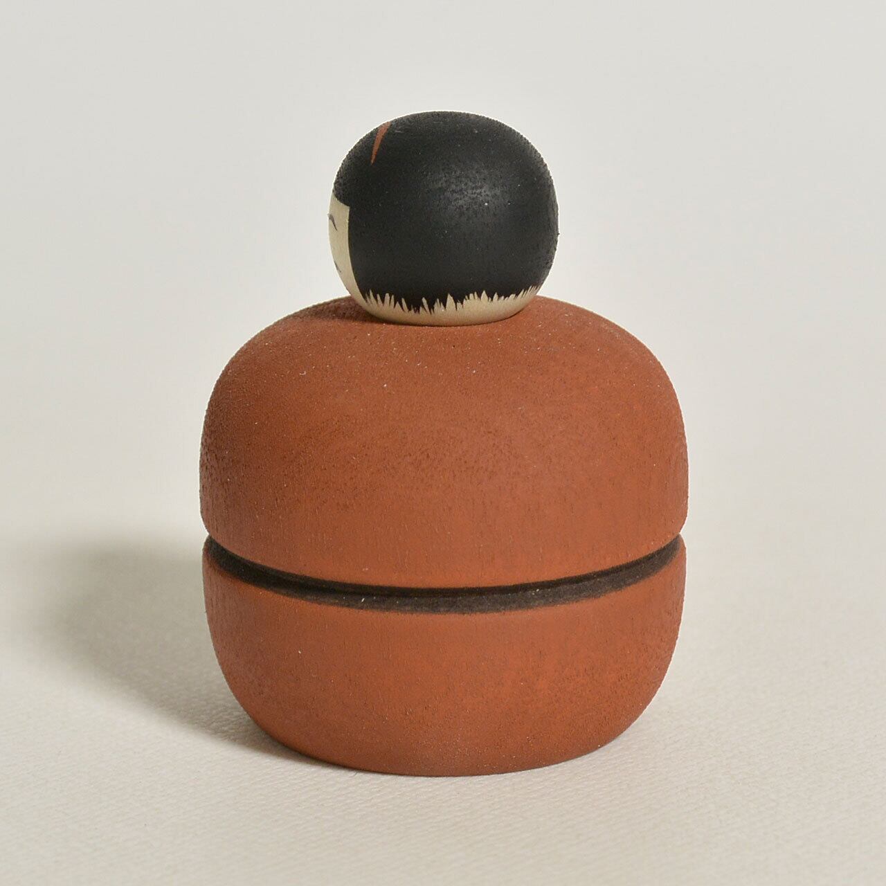 マカロンちゃんこけし 約1.5寸 約4.5cm 鈴木明 工人（作並系）#2394