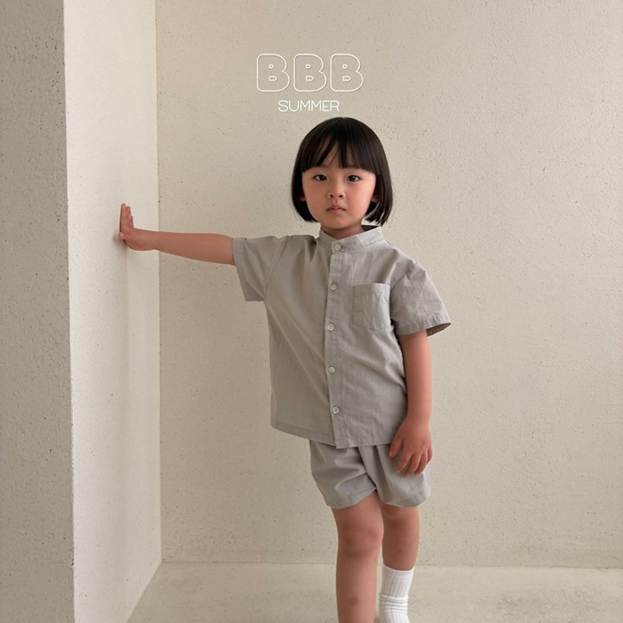 【取寄/韓国直送】BellaBamBina 26/SM ユニセックスハーフパンツ上下セット|夏服|韓国子供服