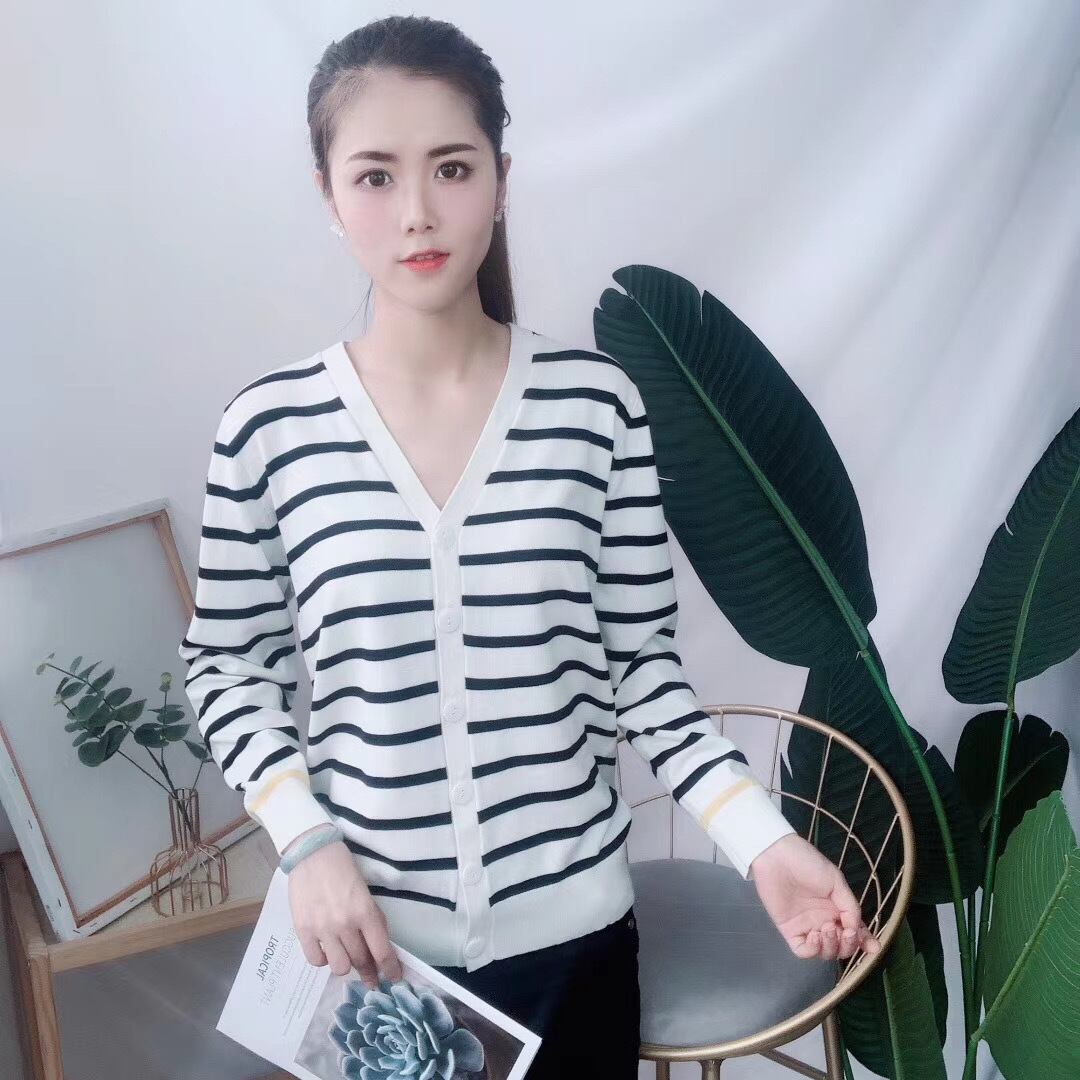 ボーダーカーディガン