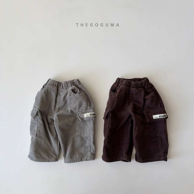 【Jr.size】corduroy cracker fleece pants【the goguma】※11月下旬〜12月上旬発送予定