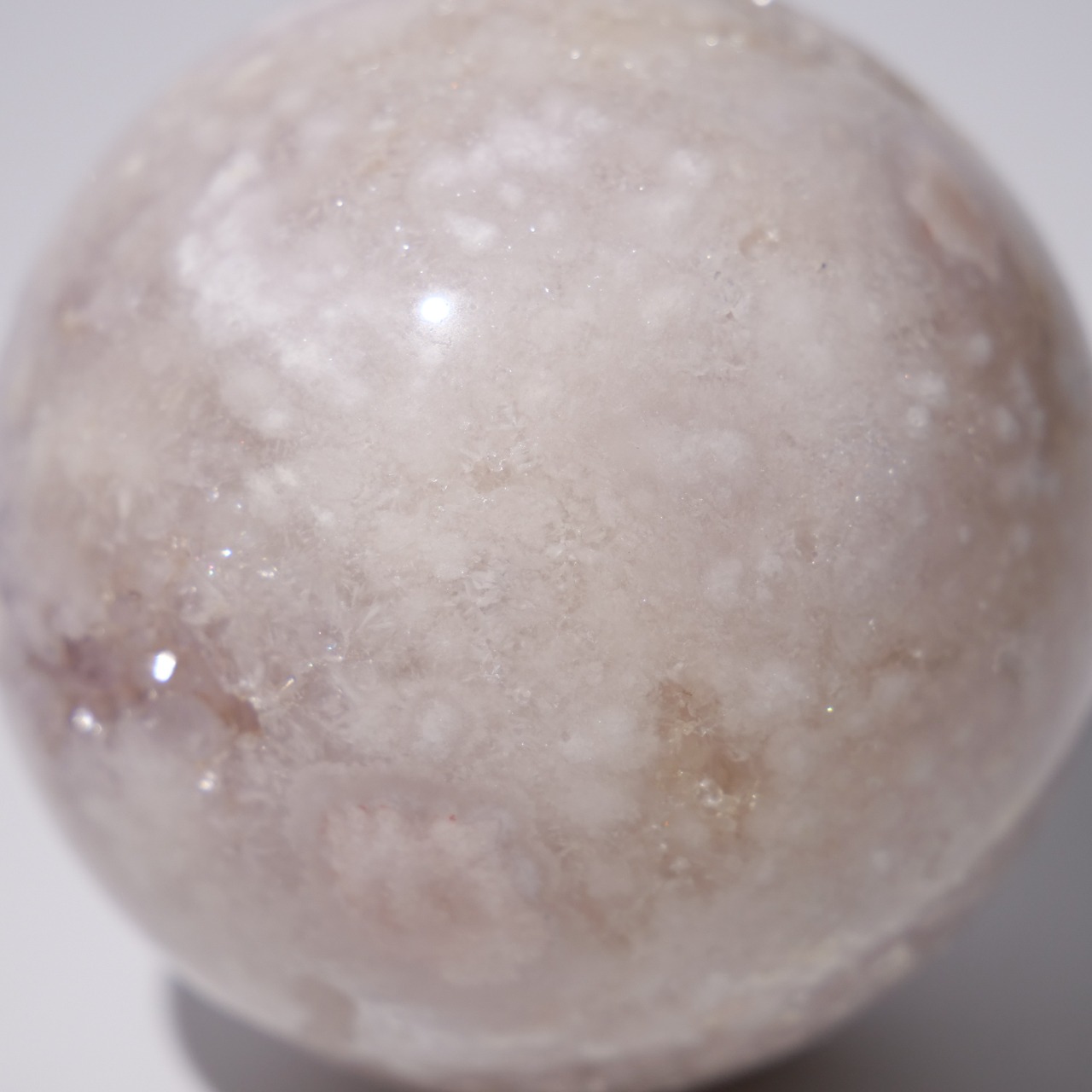 ピンク アメシスト アメジスト / フラワーアゲート【φ5.6cm】/ スフィア