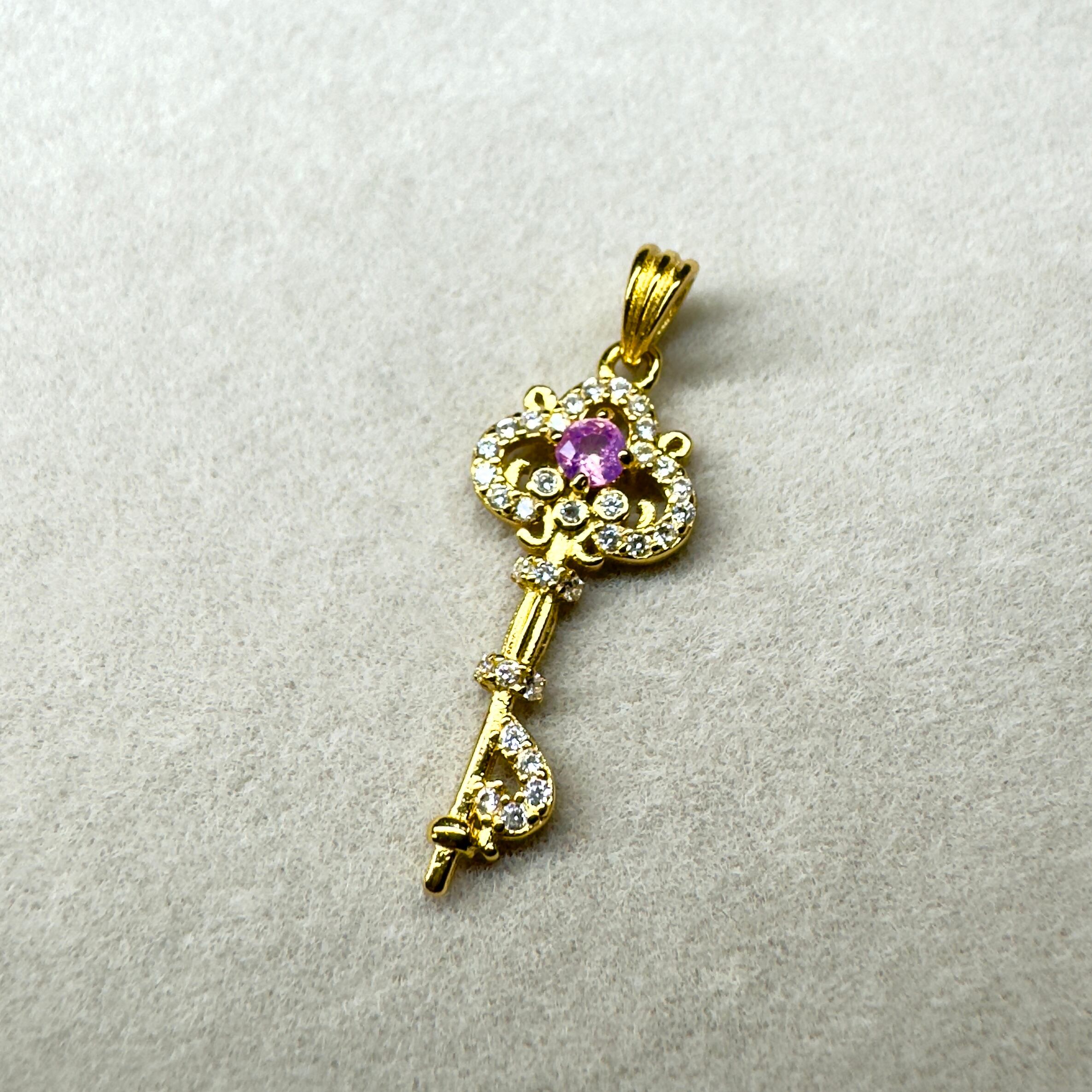 KEYペンダント♦︎シルキーサファイア♦︎トップのみ