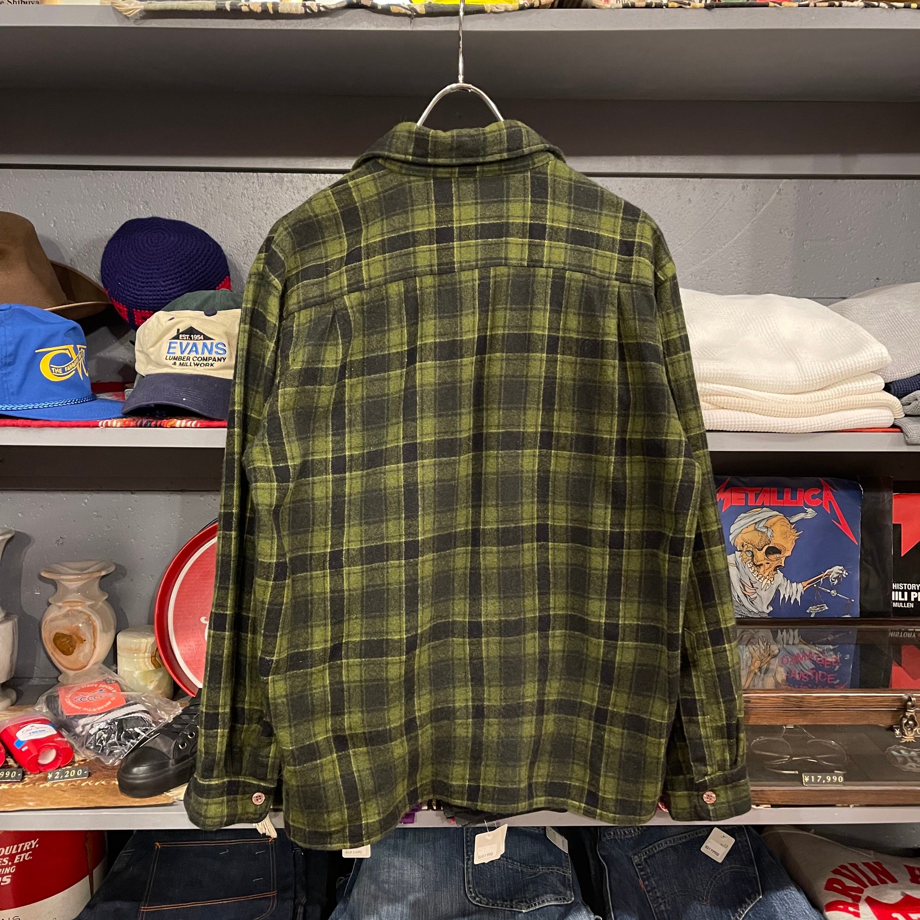 70s Golden Line L/S Open Collar Wool Shirt | VOSTOK