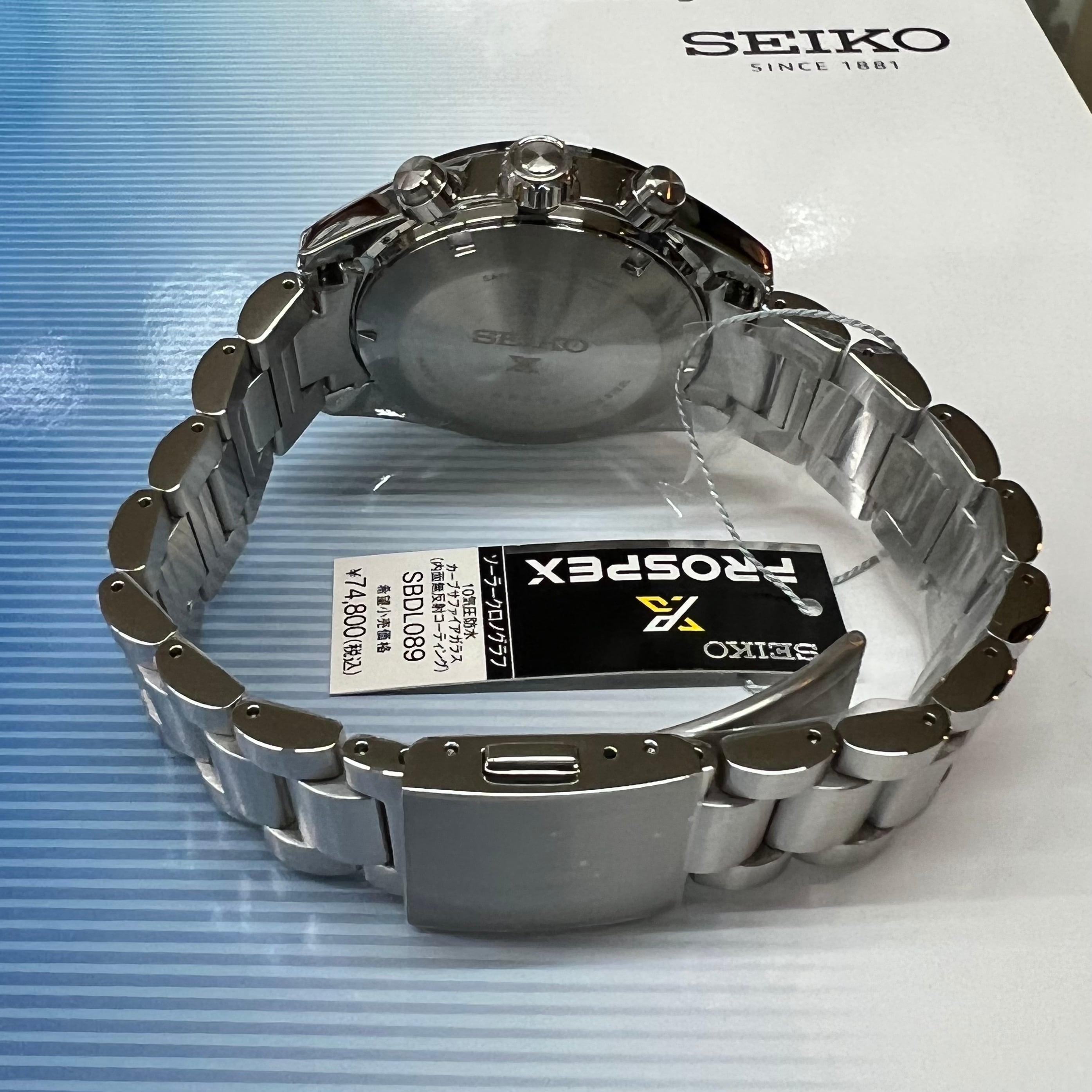 ◆特価価格◆SEIKO/セイコースピードタイマー SBDL089 ソーラークロノ