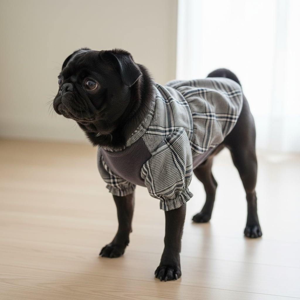 犬服*シフォンフリルワンピース//ミルクティーモカ | ももさく