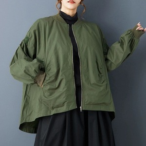 SOLID BASEBALL COLLAR FULLZIP JACKET 2colors M-14853