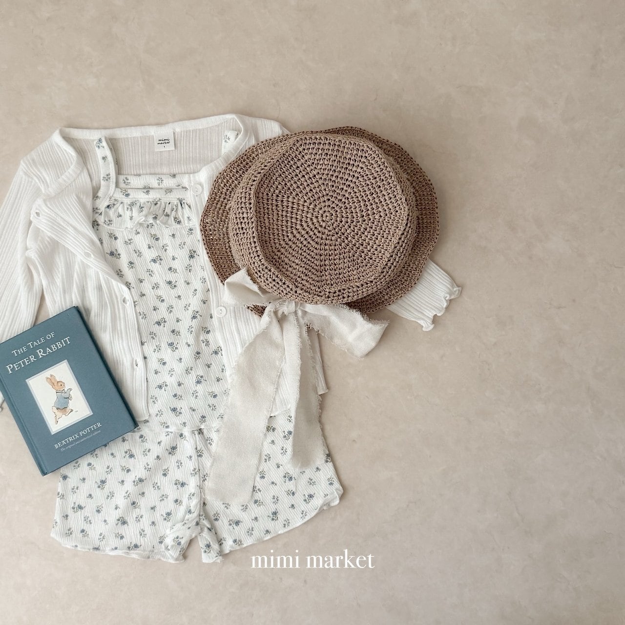 【即納/90size】ヨルフリルセット(上下セット)/ mimimarket