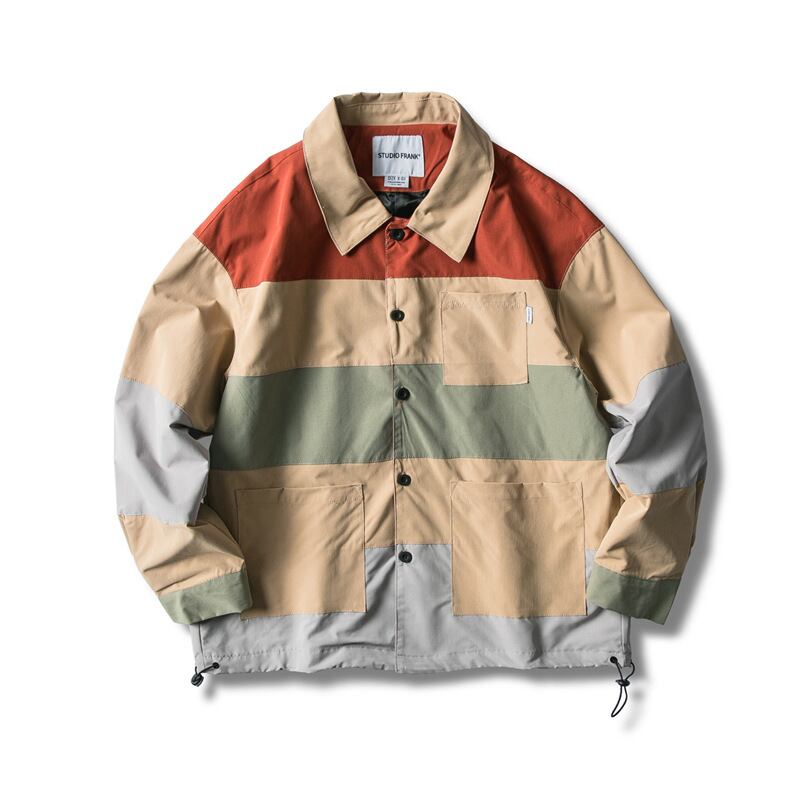 Yidaoヴィンテージ19秋ニューイーズトレンドステッチマルチポケットツーリングシャツメンズカジュアルシャツジャケット-アリババ オータム 秋物 ビンテージ ポケット多め hip6-161125941868415