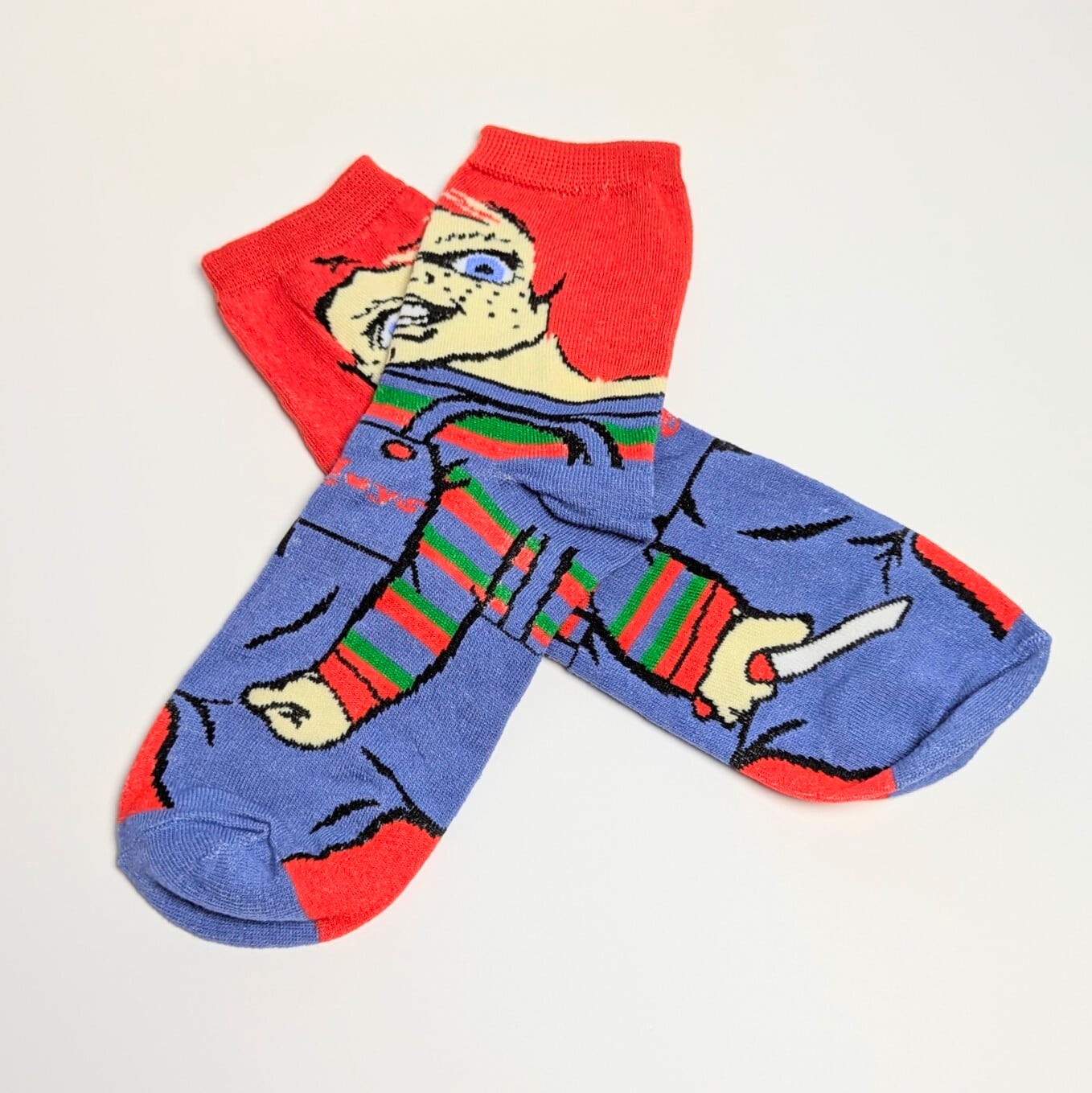 【 crew socks / クルーソックス 】【E】『 HORROR MOVIE Character Socks 5P SET 』ホラー映画キャラソックス5足セット 〚アメリカン雑貨 アメトイ〛