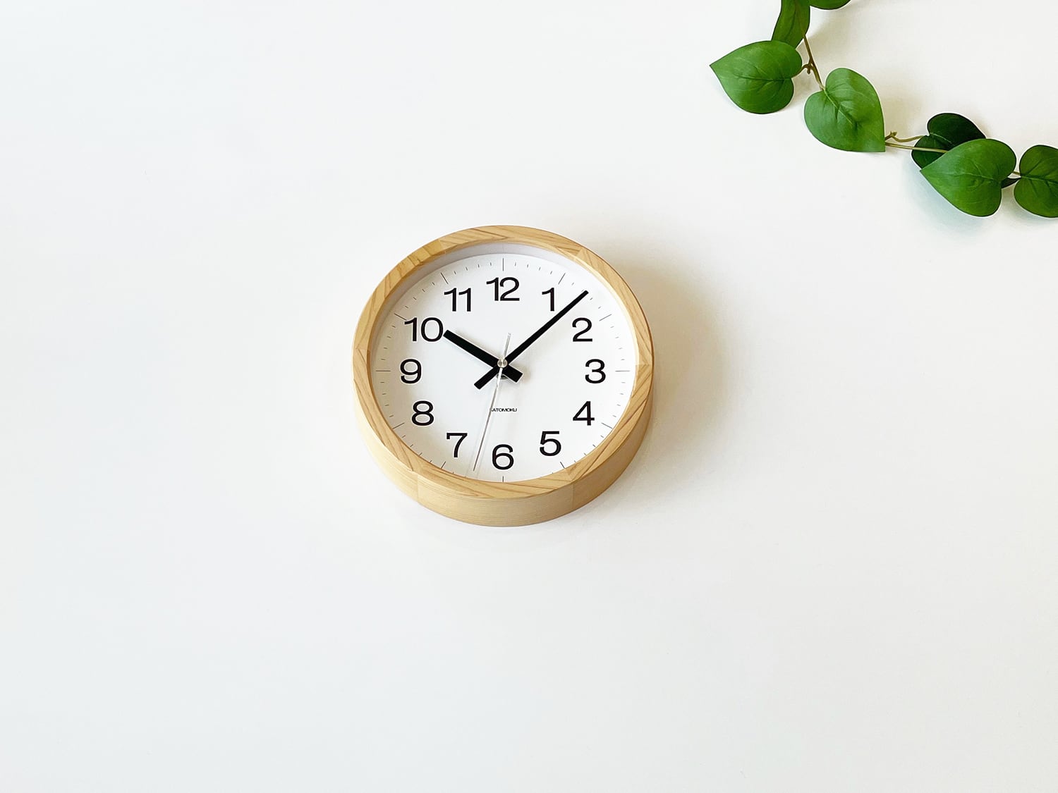 KATOMOKU muku clock 16 s-size ヒノキ km-108HI 掛け時計 | 加藤木工