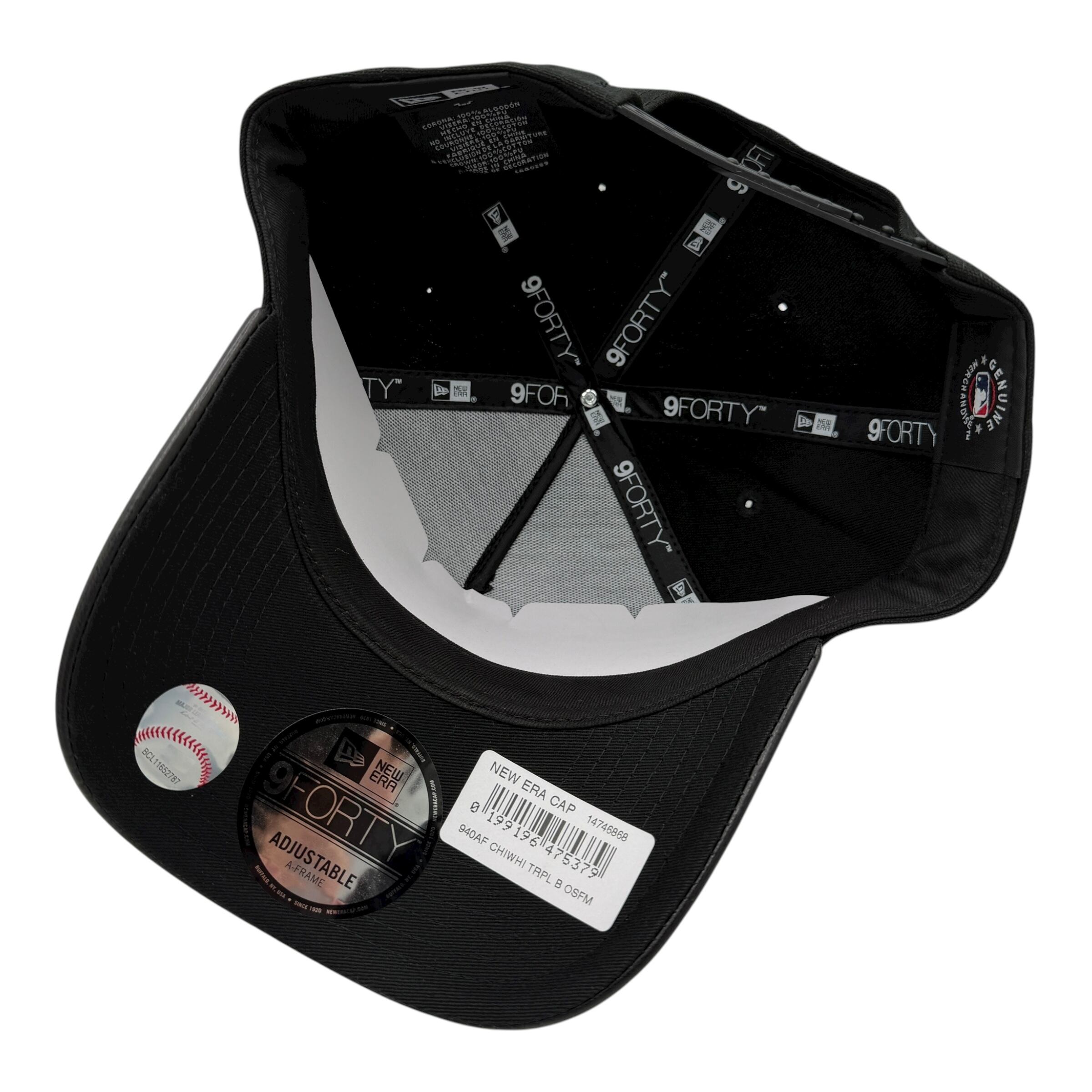 NEW ERA 9FORTY A-Frame All Black Chicago White Sox 海外限定モデル