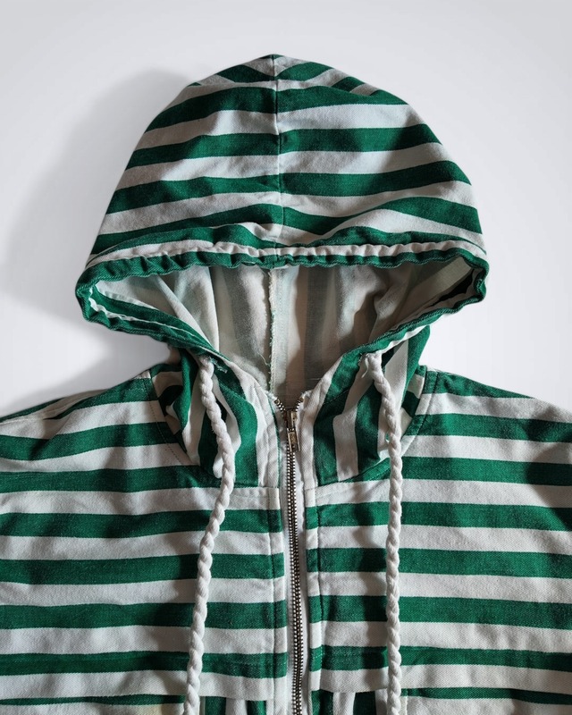 1980s~ LIVE IN COLOR COTTON STRIPE FULLZIP PARKA
