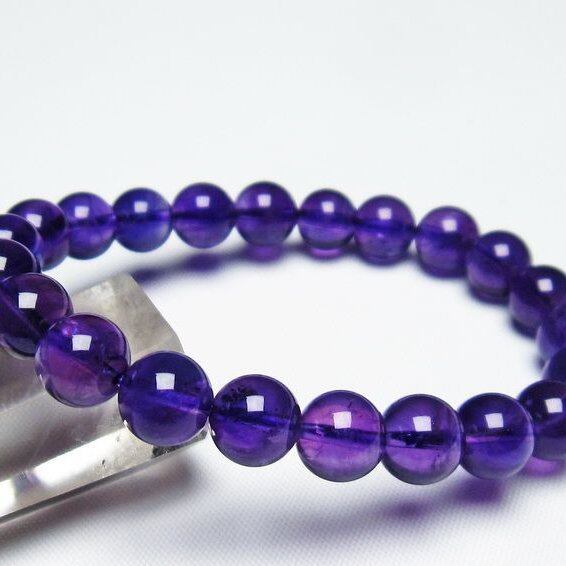 アメジスト ブレスレット 9mm 一点物 メール便可 [M便 1/10] 111-21617