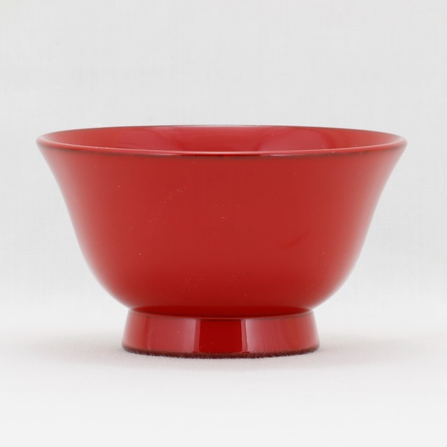 17-1 輪島塗 ぐい吞み ／朱塗／干支 亥蒔絵