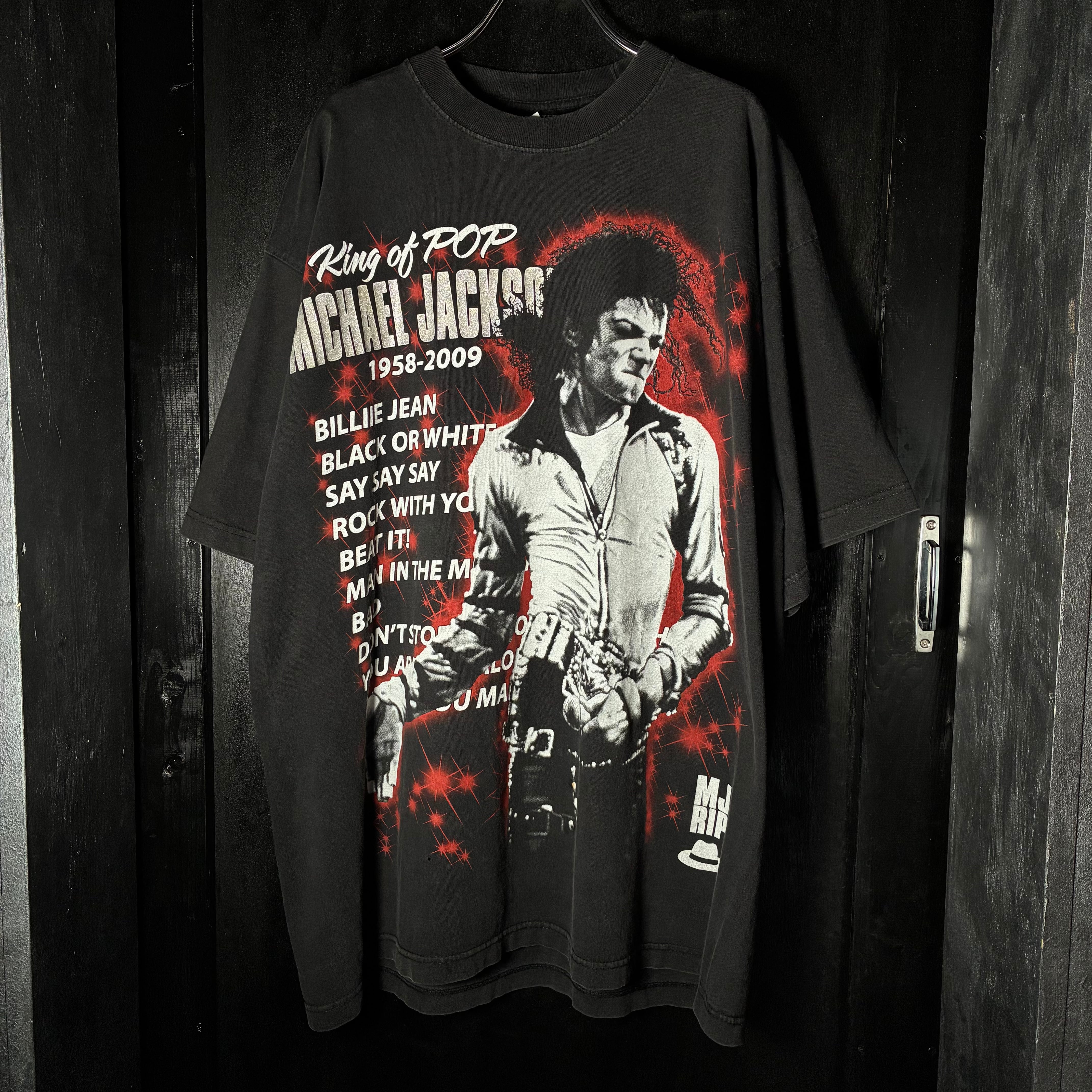 Michael Jackson Artist Tee Black 2XL マイケルジャクソン