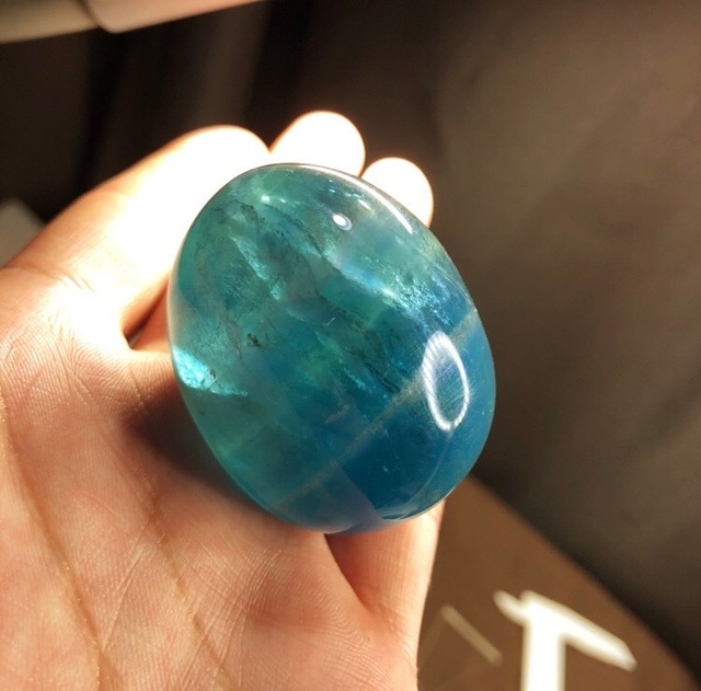 119 たまご ブルーグリーングラデーションフローライトたまご