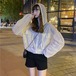 ✞ ♬カワイイ♥フード大人女子☆ジッパー長袖スリーブショートジャケット ロング ✞ゴスロリ SM ミリ 甘ロリ クラロリ 和ロリ エレガント 黒ロリ 姫ロリ 華ロリ BB-BB2436011