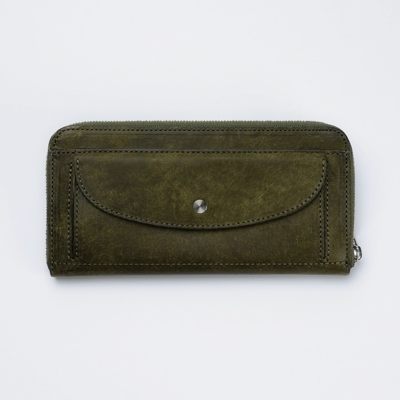 Iru×IKENOHATA GINKAWATEN】PUEBLO LEATHER ROUND WALLET / 受注生産 4