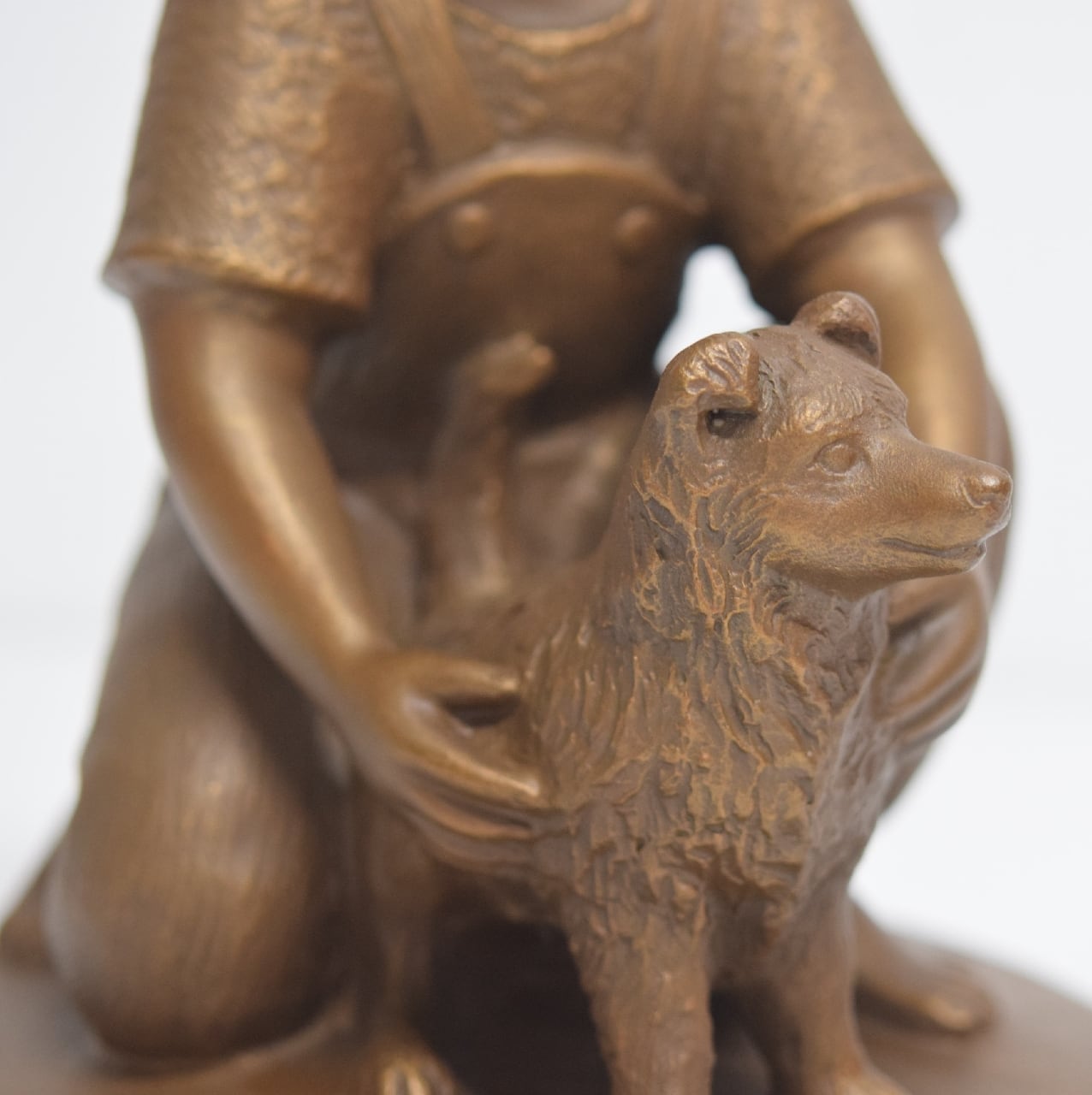 ブロンズ像　作家物　子犬像 ブロンズ像 作家物 子犬像 ブロンズ像 作家物 子犬像 （2025年
