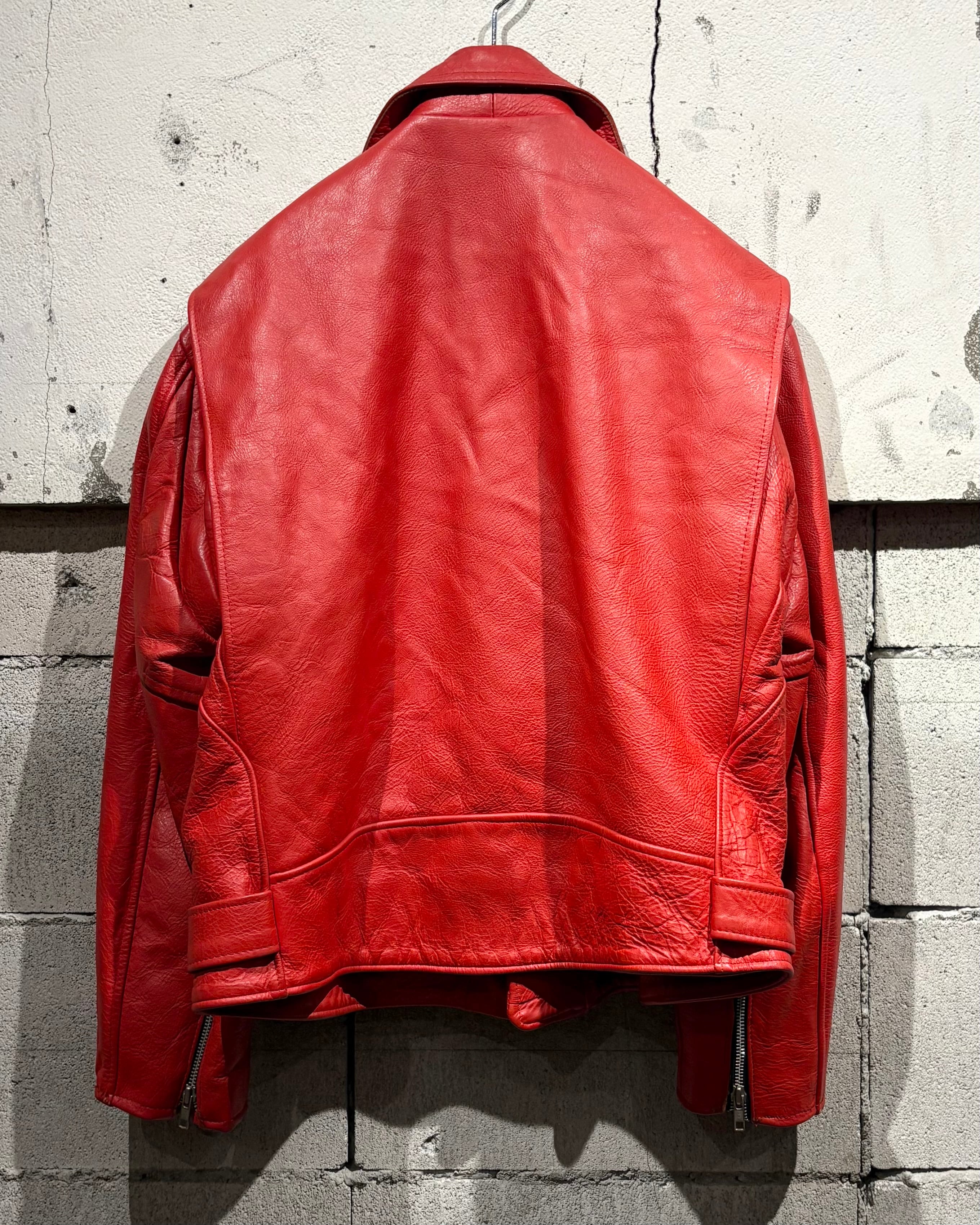Caka otto】80's Rare Color Vintage Double Riders Jacket | Caka