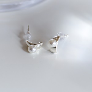 silver925 mini pearl pierce P327