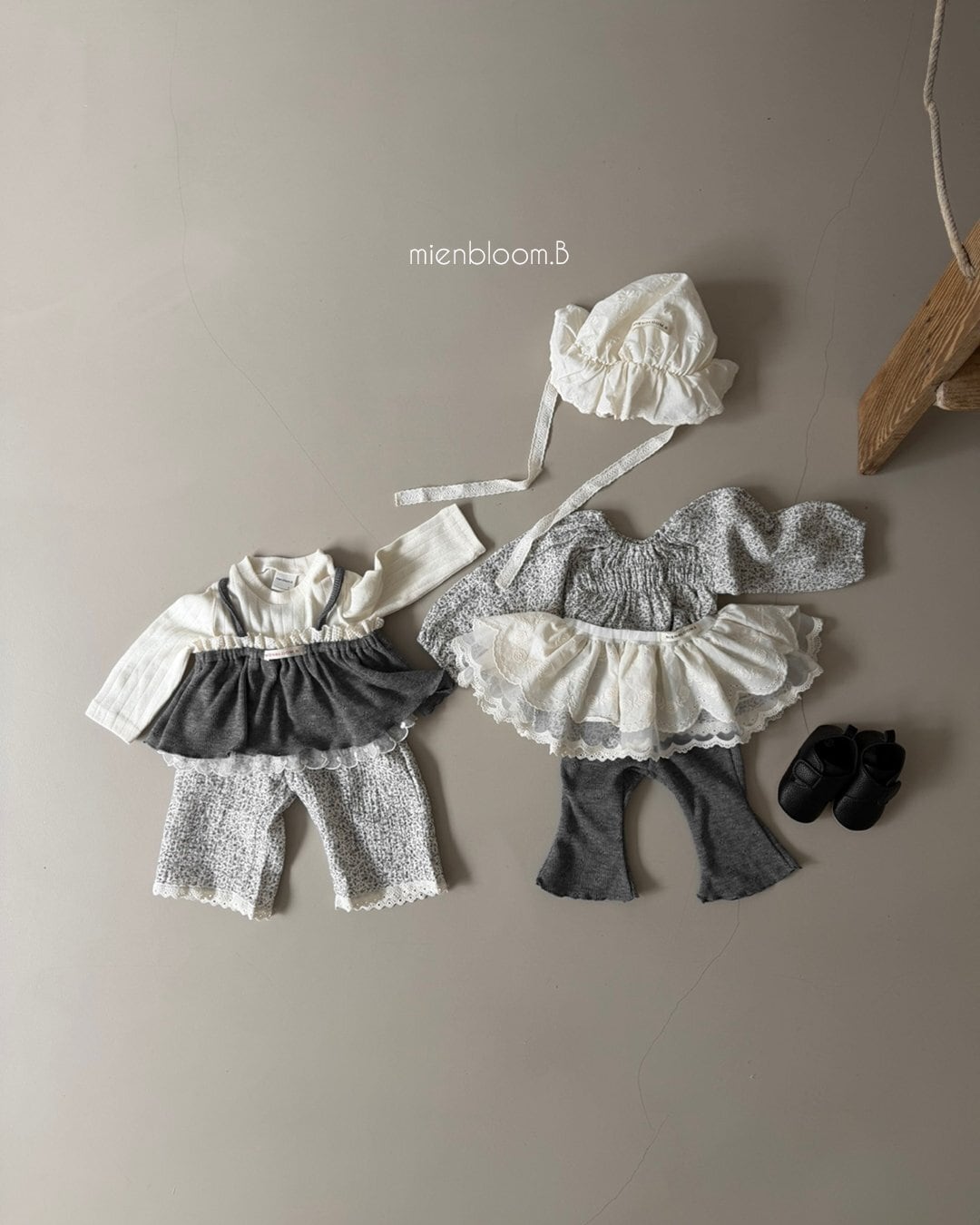 送料無料【予約】/ babyハートレースTシャツ / mienbloom