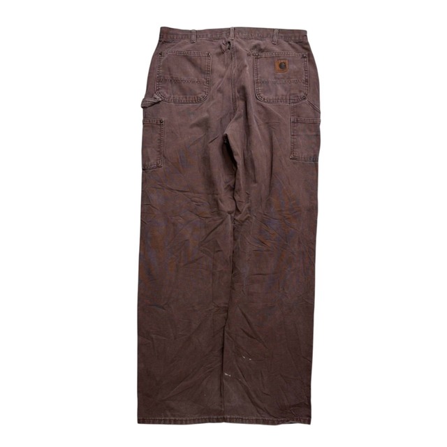 【ダブルニー】【Made in USA】【W38×L36】Carhartt   デニムペインターパンツ 革パッチ