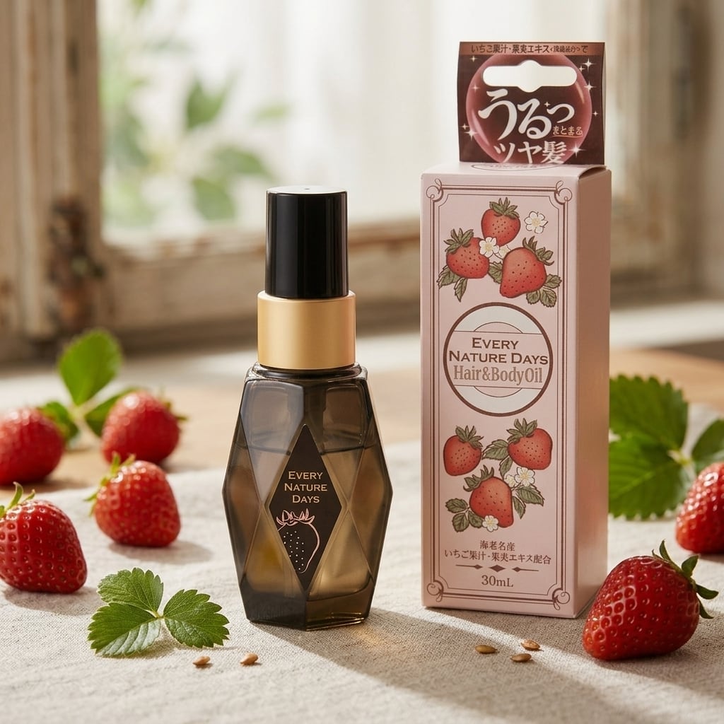 EVERY NATURE DAYS いちごヘア＆ボディオイル30mL | END.ネットショップ