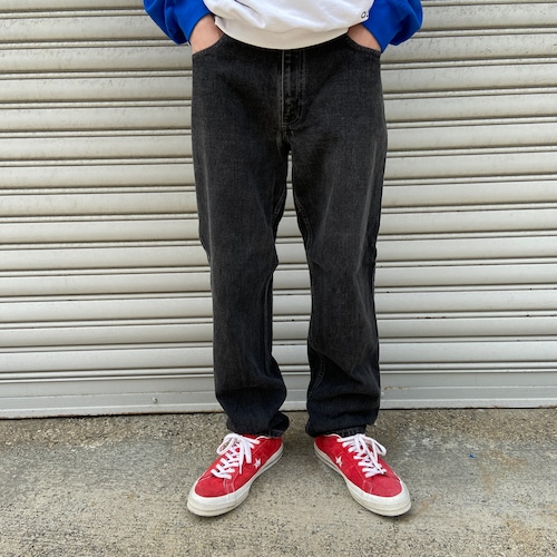 Levi's 560 ブラックデニムパンツ　W33L30 2002年製　後染め