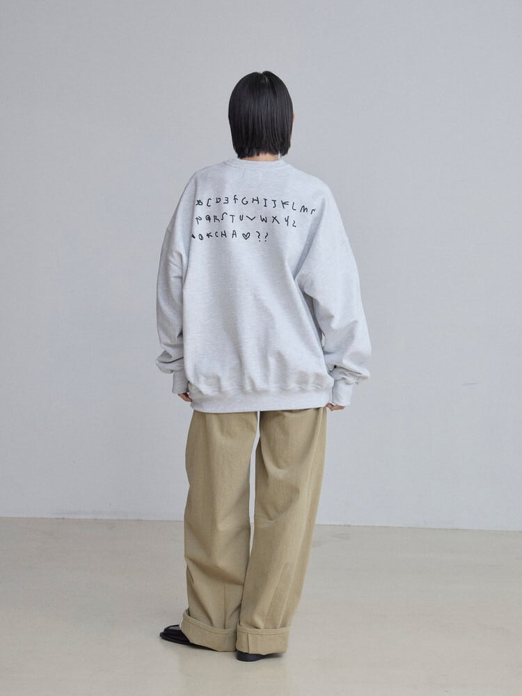 NOKCHA × MOMO 】alphabet sweat pullover(unisex) | valance 福井