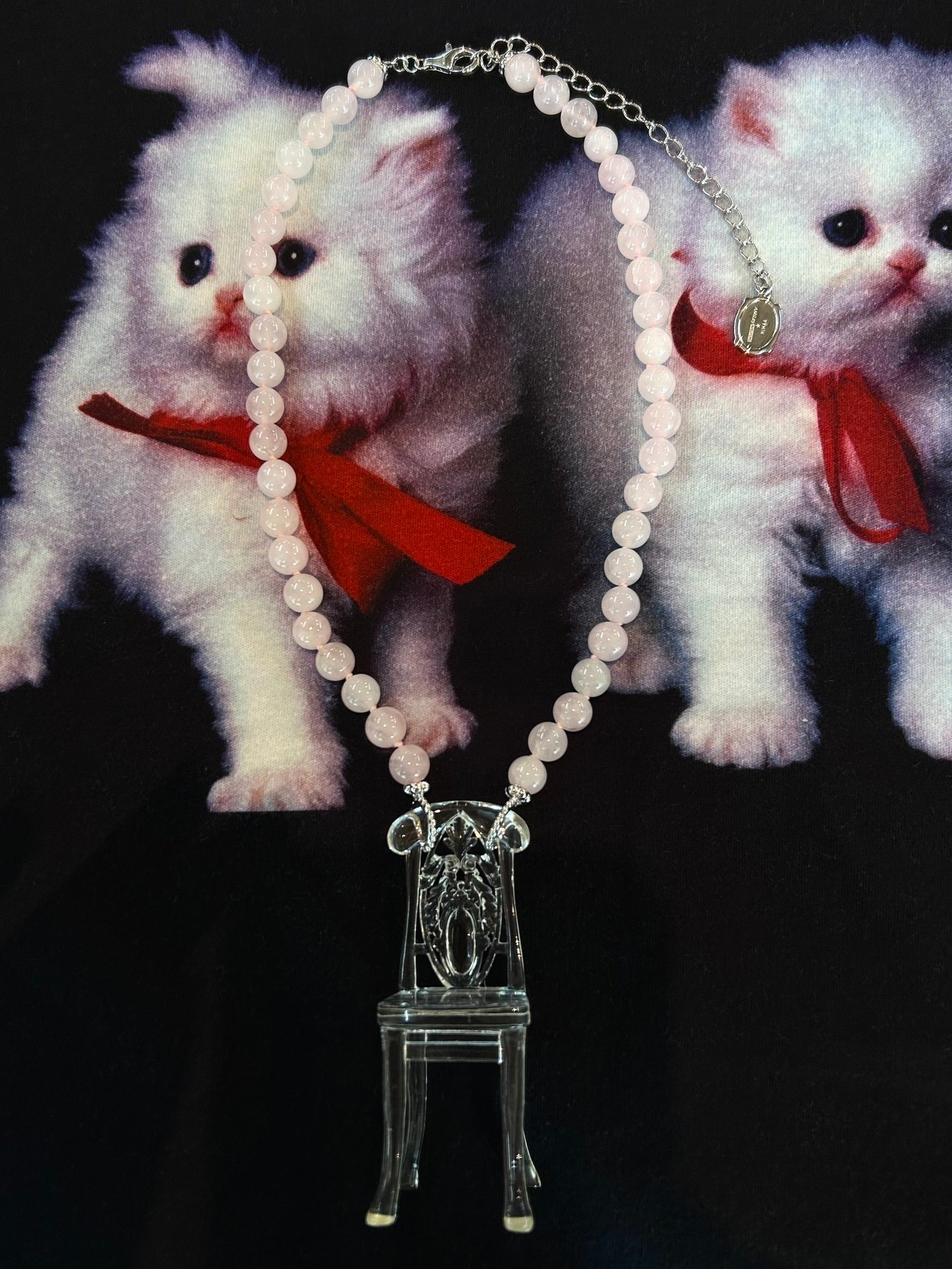 Ashley WILLIAMS CHAIR NECKLACE / CLEAR