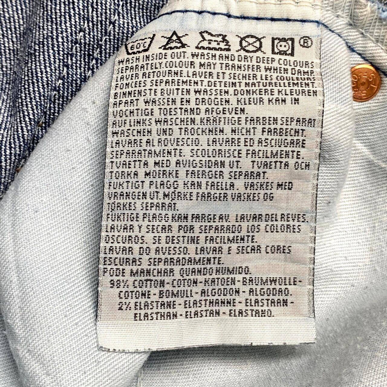 90年代 イタリア製 オレンジタブ Levi's ユーロリーバイス 805 デニム