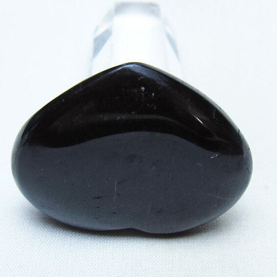 モリオン 置物 ハート 黒水晶 一点物 145-2065
