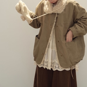 裏地ボア裾ドロストジャケット ・9084 裏地ボア裾ドロストジャケット ・9084