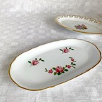 オーバルプレート　薔薇　CNP 　フランス　テーブルウェア　ラヴィエ 12TWch44-2