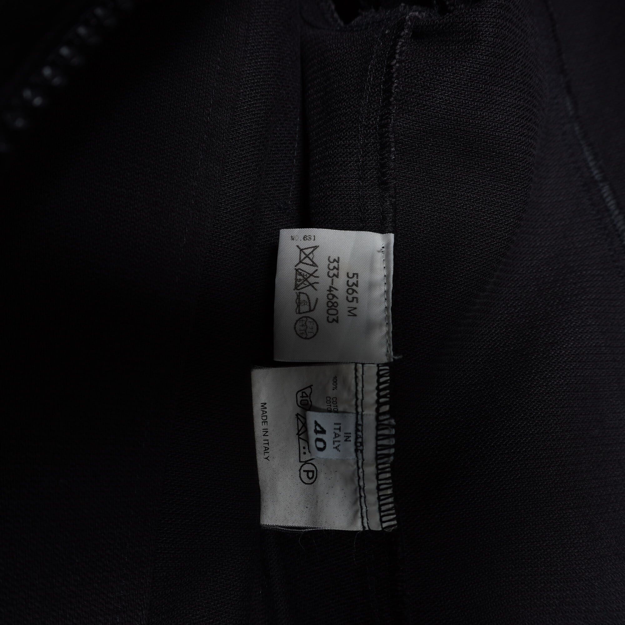 Maison Margiela】”本人期初期 オリゾンティタグ” ZIP BLACK Maison Margiela】”本人期初期 オリゾンティタグ” ZIP BLACK