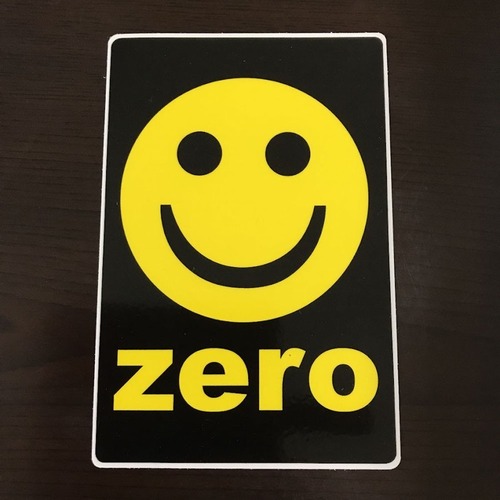 【ST-56】Zero Skateboards ゼロ スケートボード ステッカー SMILEY