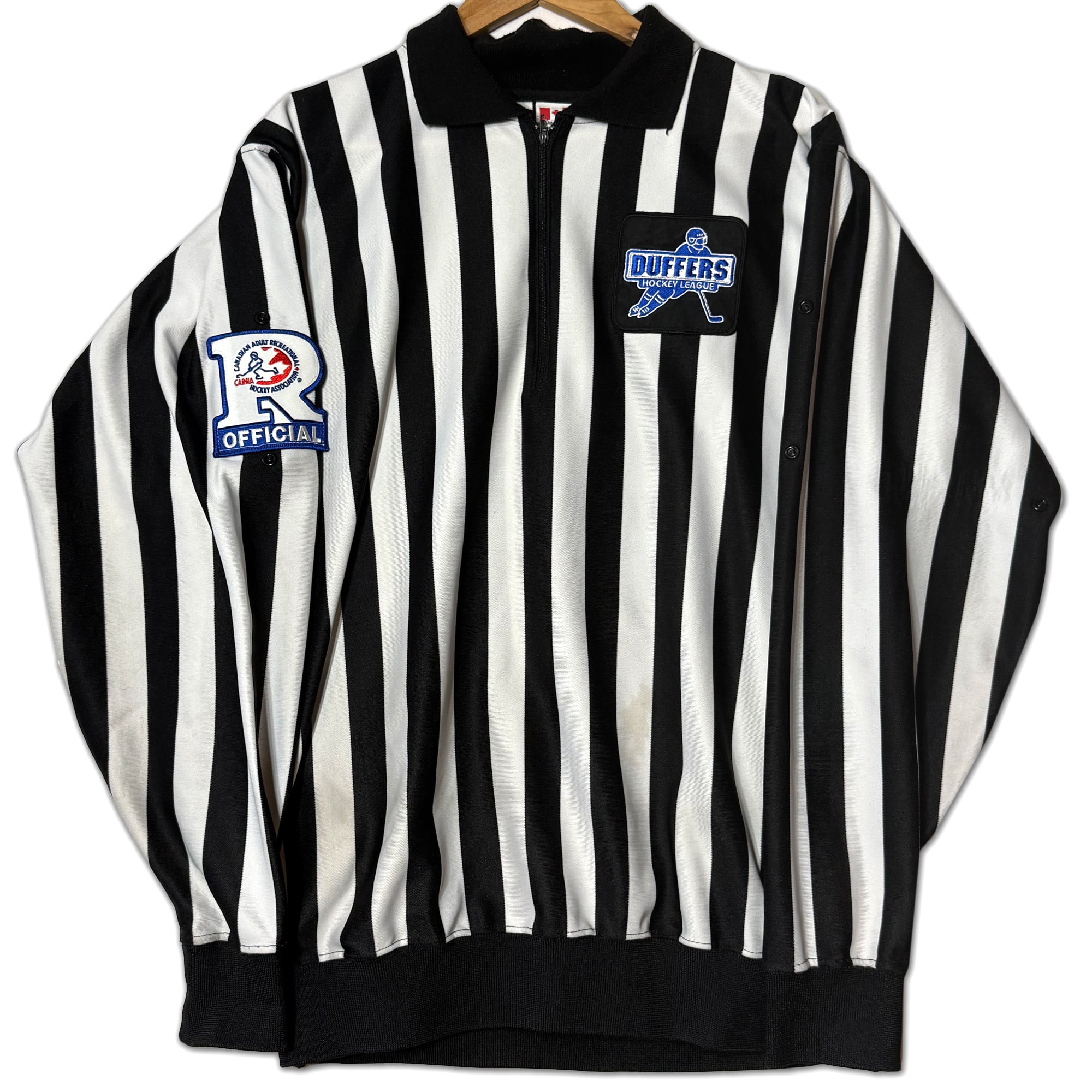 1990's カナダ製 DUFFERS レフェリージャケット ストライプ 1990's カナダ製 DUFFERS レフェリージャケット ストライプ 古着