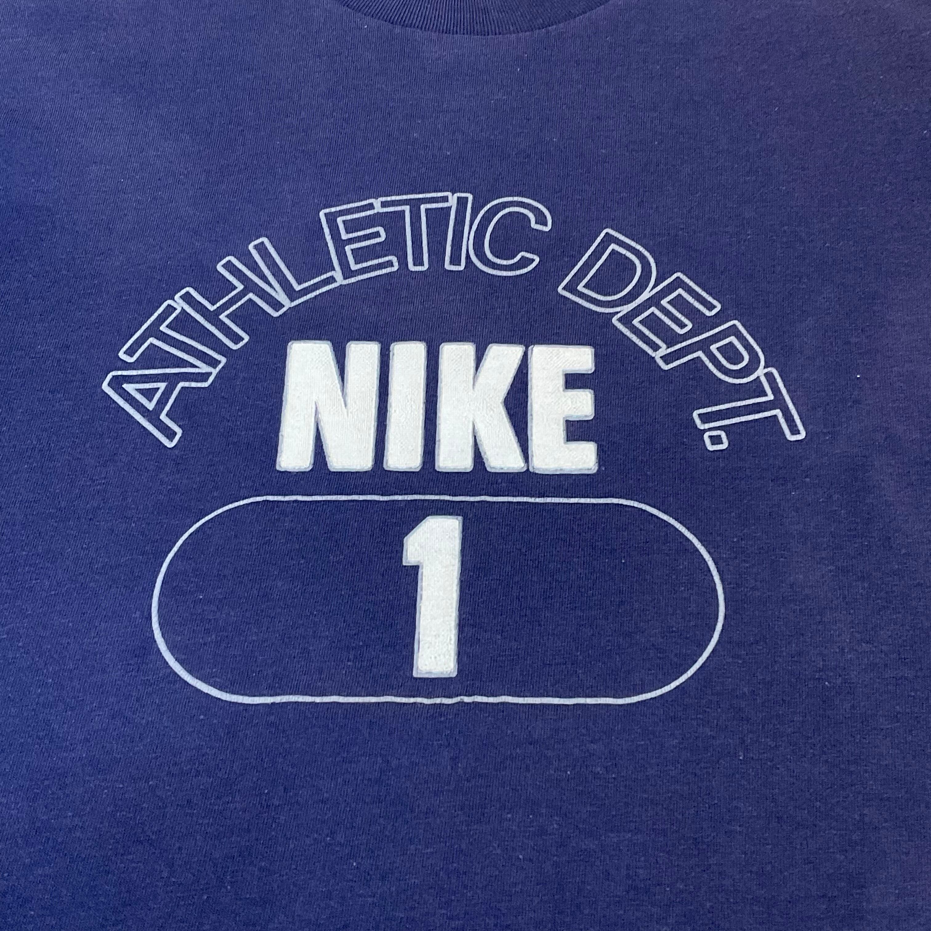 80's NIKE ATHLETIC DEPT. Tシャツ M 紺タグ | Desert Snow Chiba 80's NIKE ATHLETIC DEPT. Tシャツ M 紺タグ | Desert Snow Chiba