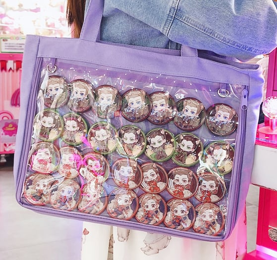 痛バッグ 痛バ レディース トート オタク 推し A4 缶バッチ イベント