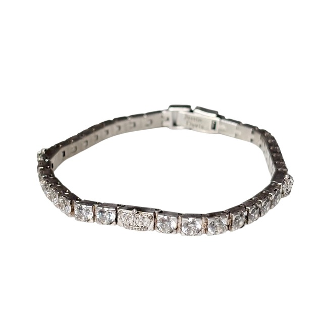 JUSTIN DAVIS silver tennis bracelet